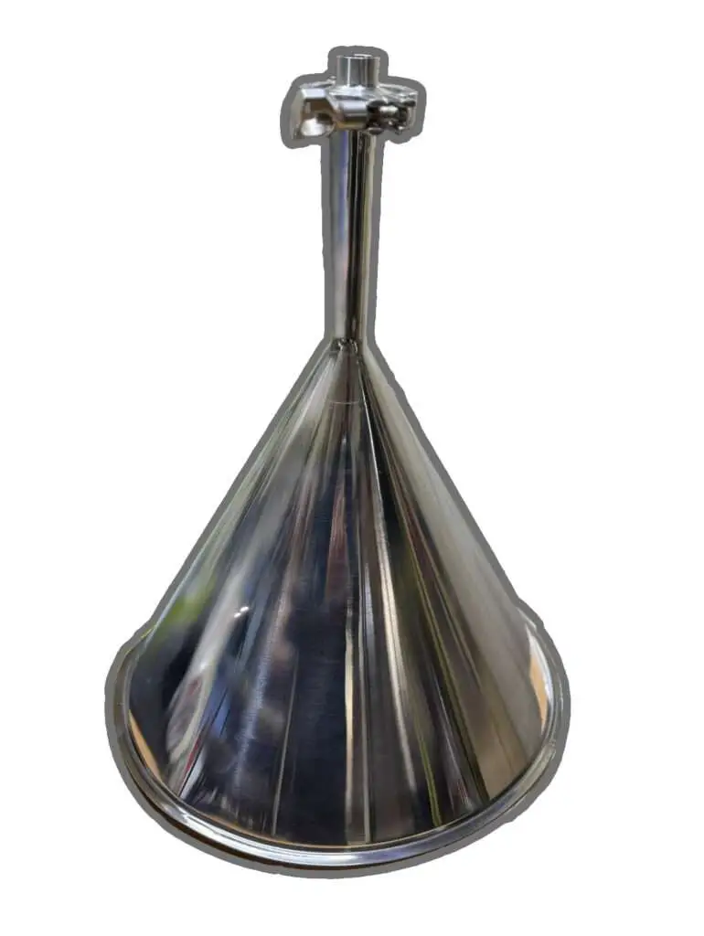 Stainless Filling Hopper with 1/2″ Ferrule Outlet